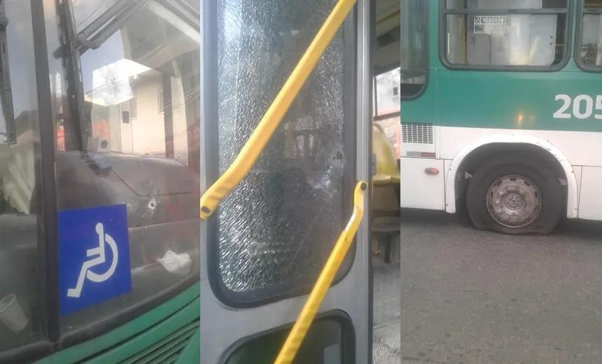 Grupo atira diversas vezes contra ônibus no Uruguai; veja o momento da ação 