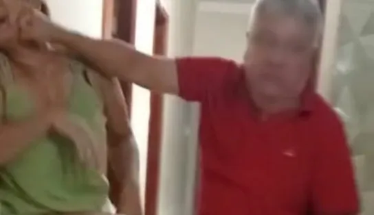Filha filma pai agredindo a mãe na Bahia enquanto criança chora; imagens são fortes