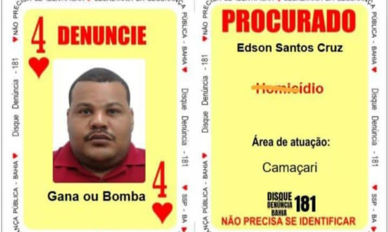 Baralho Do Crime. Foto: Divulgação | SSP
