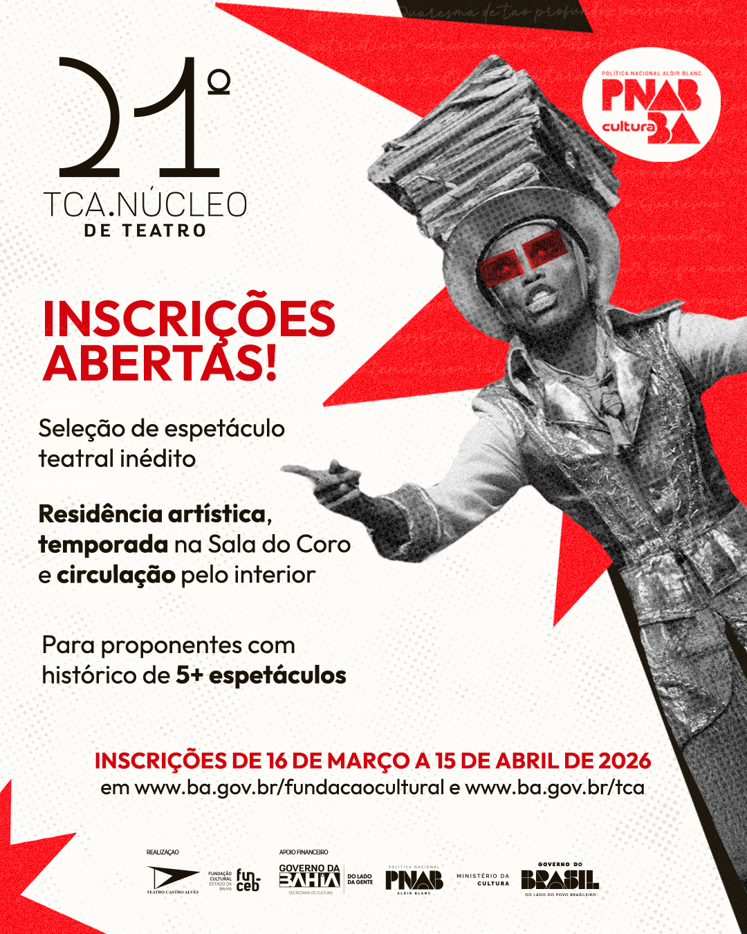 Card Inscrições Abertas Tca.núcleo