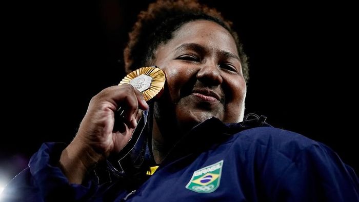 Judoca brasileira Beatriz Souza, ouro nos Jogos de Paris 2024 | Foto: Alexandre Loureiro Cob