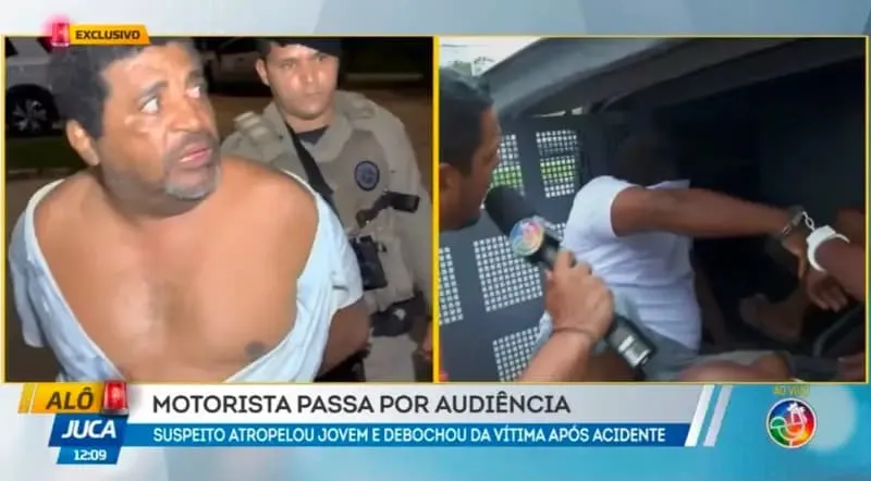 Mototaxista preso após atropelar motociclista passa por audiência de custódia 