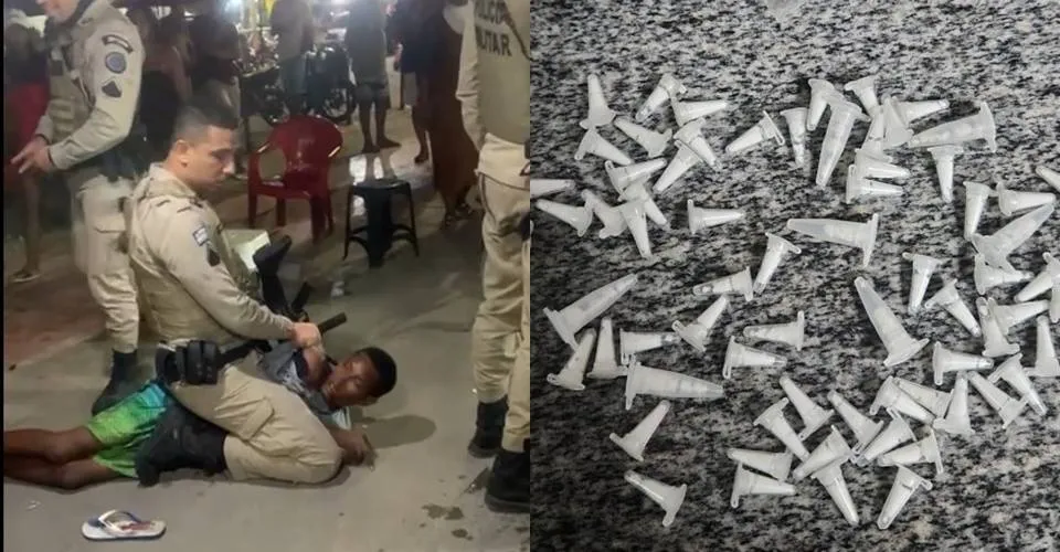 População reclama de abordagem da PM em Paripe; suspeitos foram detidos com drogas