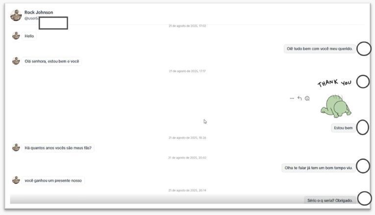 Trecho De Conversa De Uma Das Vítimas Com Golpista Reprodução