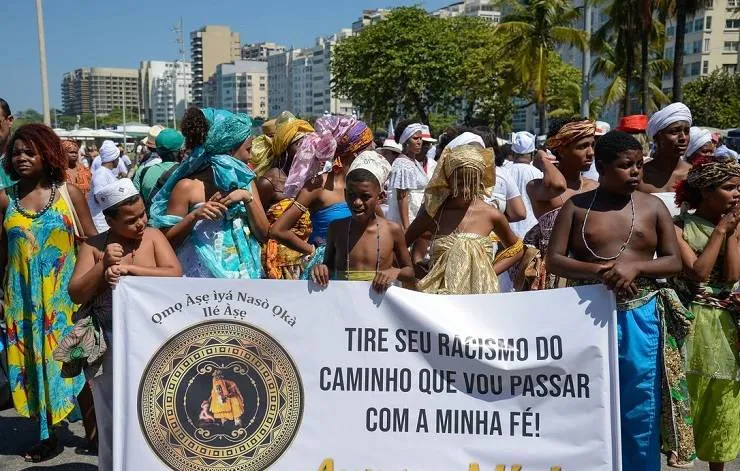 Ato pela liberdade religiosa homenageia Mãe Bernadete, no Rio de Janeiro