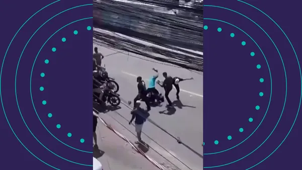 Homem É Cercado E Agredido Por Grupo Durante Briga De Torcidas No Cabula, Em Salvador