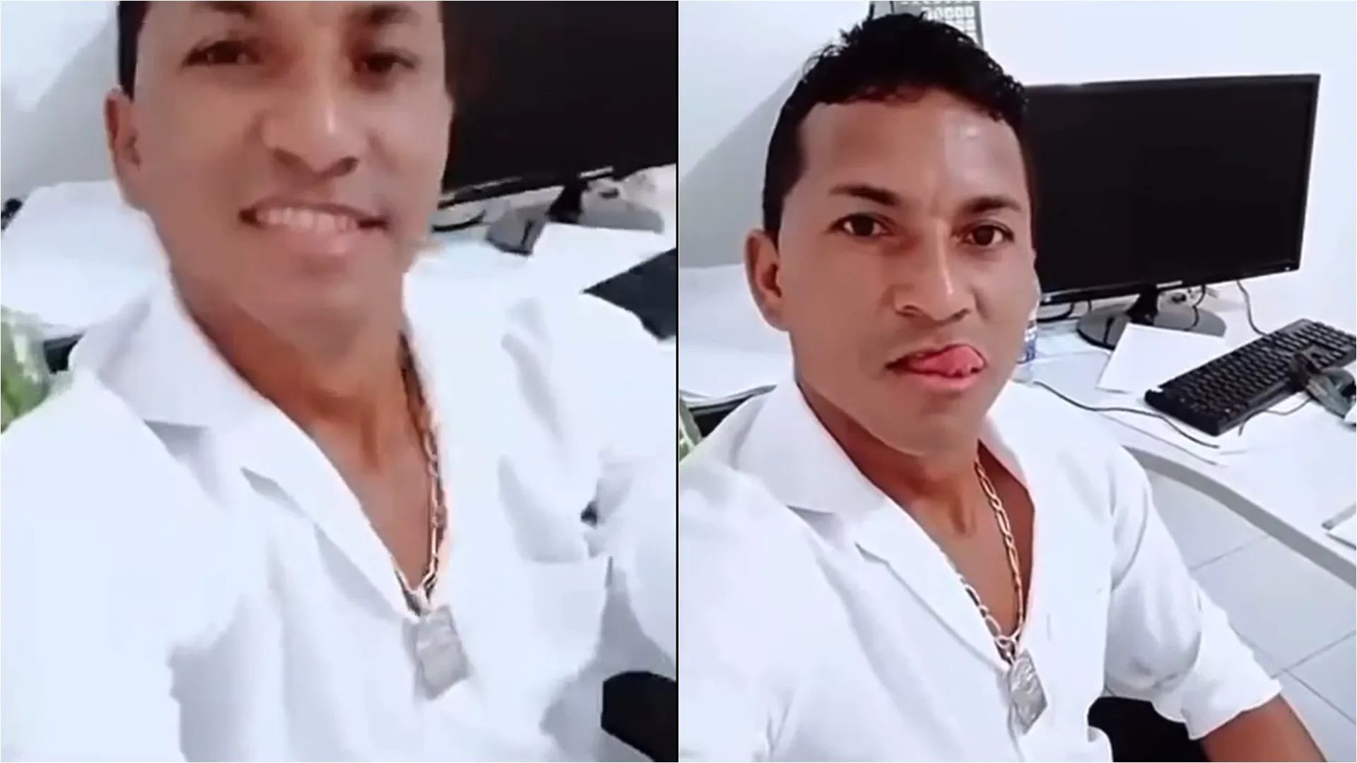 Secretário chama a atenção após gravar vídeo sensual no gabinete