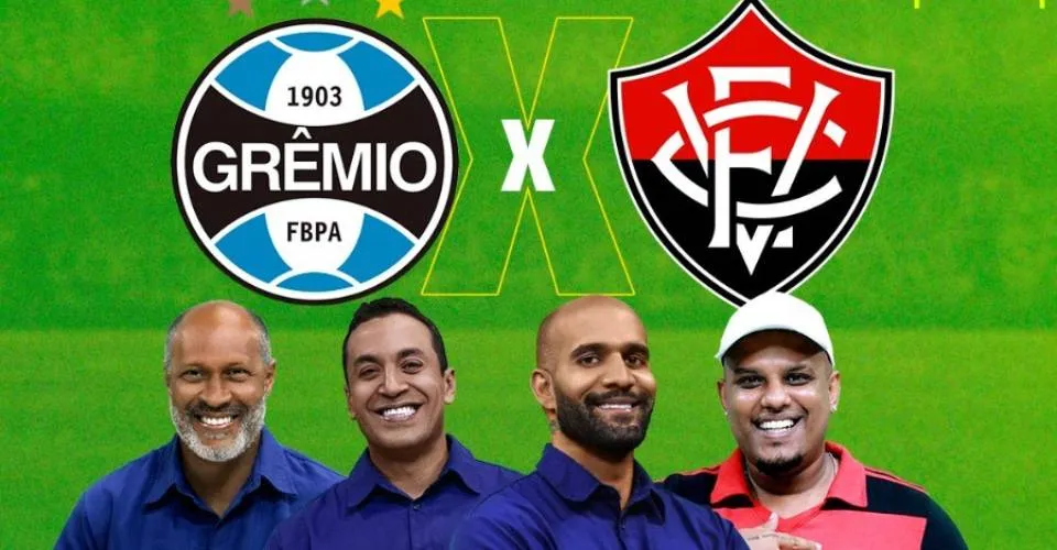 Grêmio x Vitória: Aratu transmite react do confronto pela 18ª rodada do Brasileirão