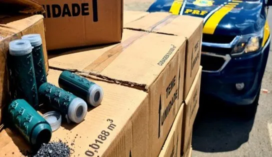 Carga explosiva: PRF apreende mais de 1 tonelada de material explosivo, em Jequié