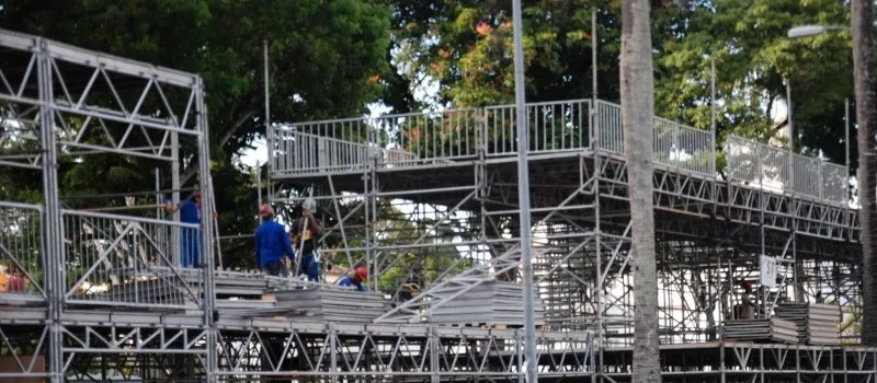 CARNAVAL: Montagem dos camarotes começa a ser fiscalizada nesta quarta pela Sedur