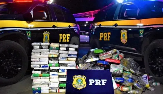 Carregamento de milhões: PRF apreende 404 kg de cocaína escondida em caminhão, em Barreiras