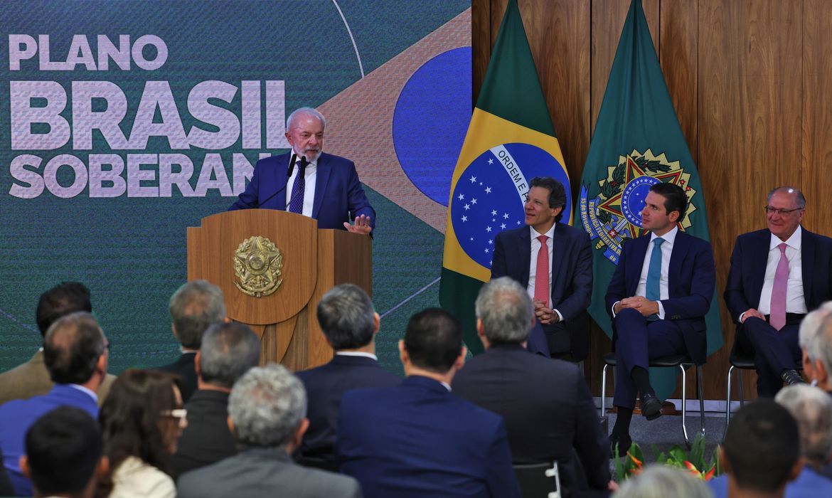 Lula lança plano Brasil Soberano para apoiar empresas relacionadas ao tarifaço; Foto:José Cruz/Agência Brasil