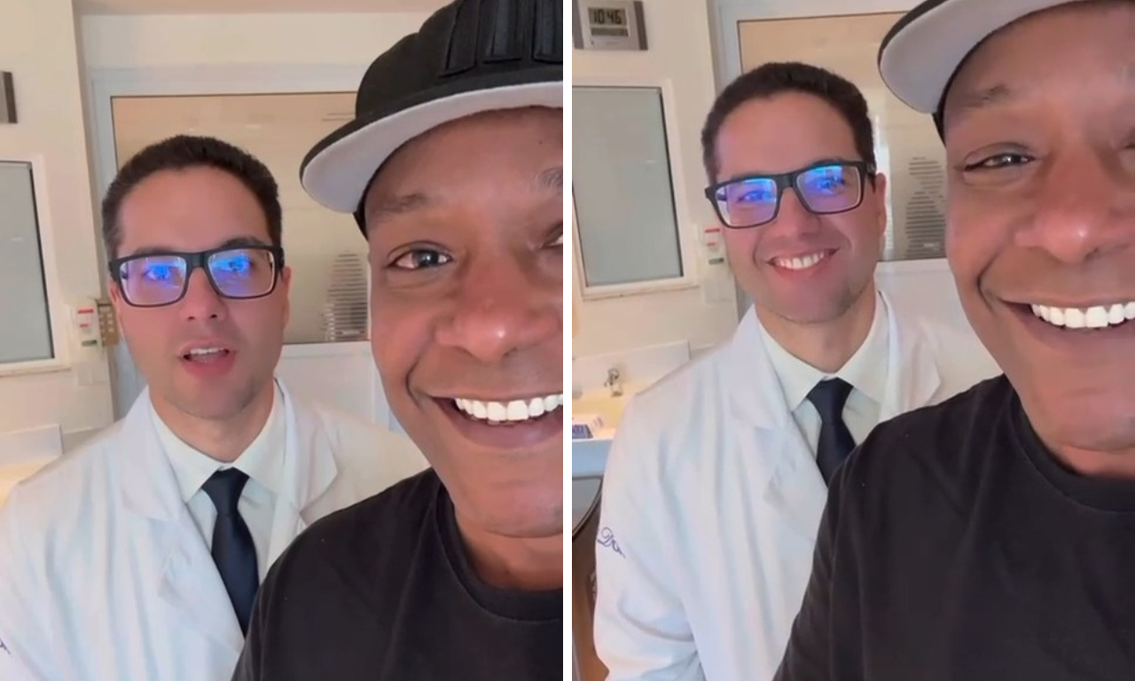 Márcio Victor recebe alta após ser internado com fortes dores no peito.Foto: redes sociais