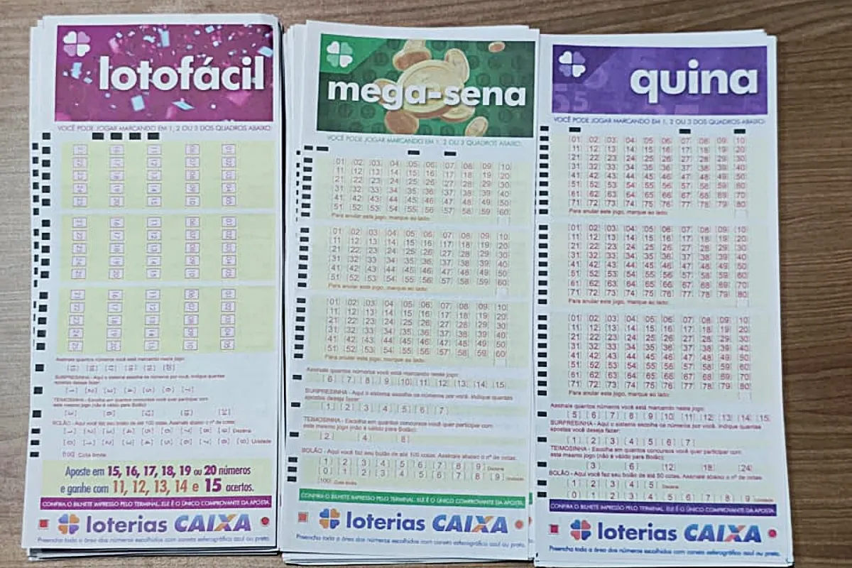 loterias mega-sena lotofácil quina