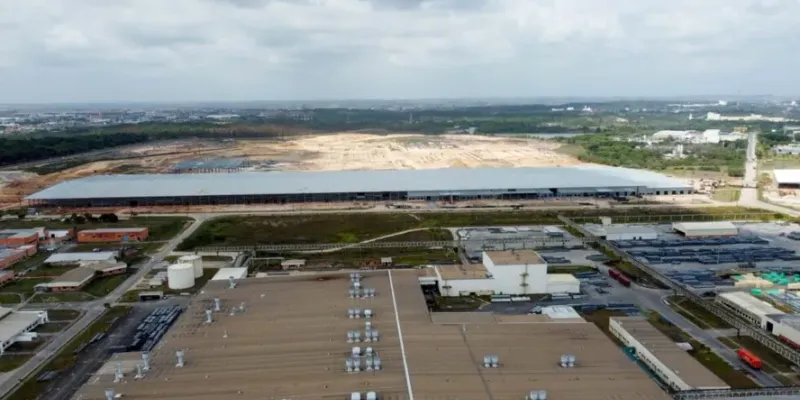 O complexo da BYD em Camaçari será o maior polo de veículos elétricos do Nordeste/Foto: Divulgação/BYD