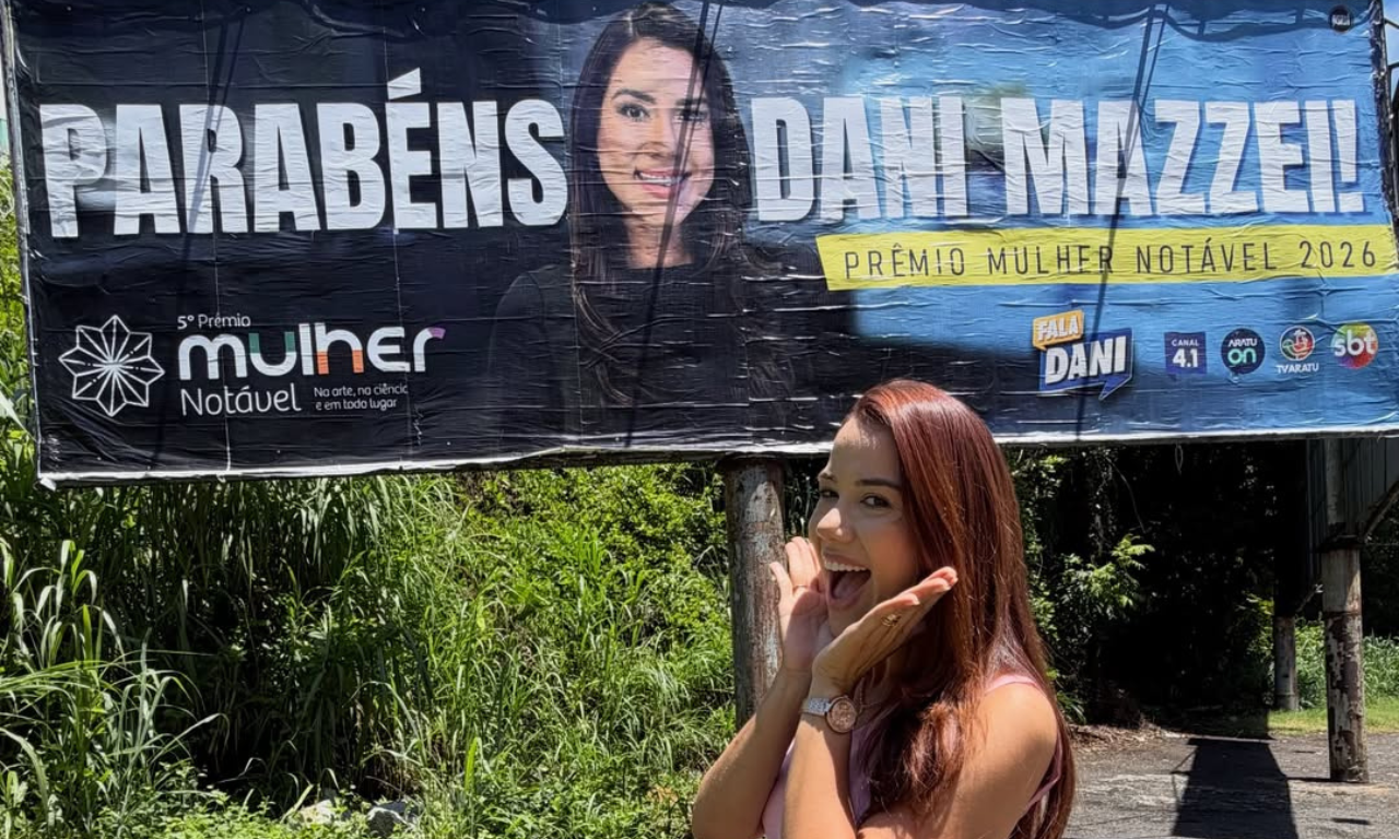Dani Mazzei será homenageada com Prêmio Mulher Notável neste sábado.Foto: redes sociais