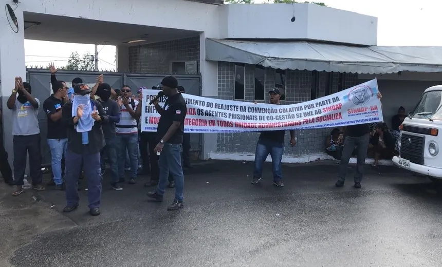 Protesto de agentes disciplinares impede visitas no presídio da Mata Escura