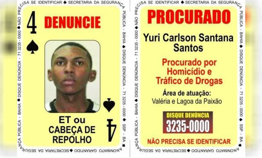 BARALHO DO CRIME: Quatro de espadas é preso por policiais militares em Feira de Santana