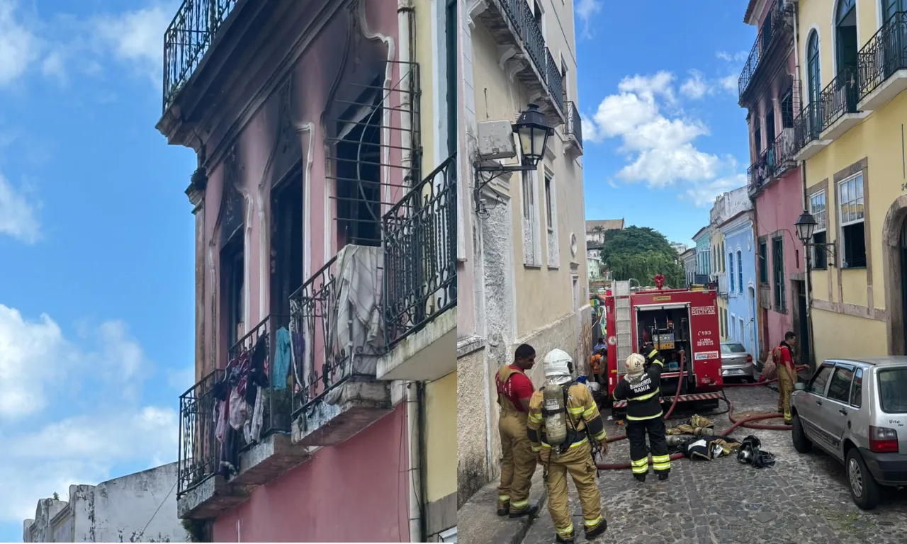 Incêndio casarão no Pelourinho