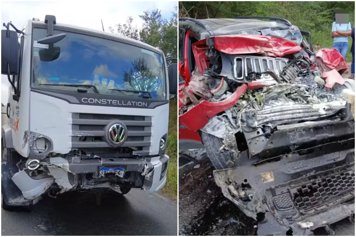Acidente no Vale do Jiquiriçá entre carro e caminhão mata médico e deixa ferido