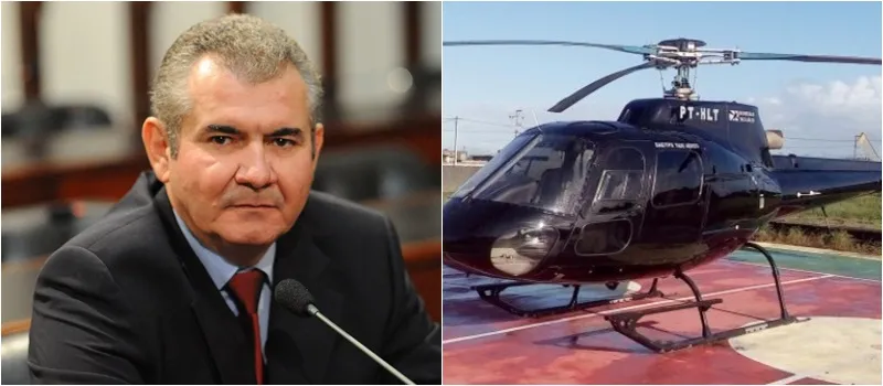 HELICÓPTERO EM RISCO: “Não foi dessa vez”, brinca presidente da Alba sobre pouso preventivo