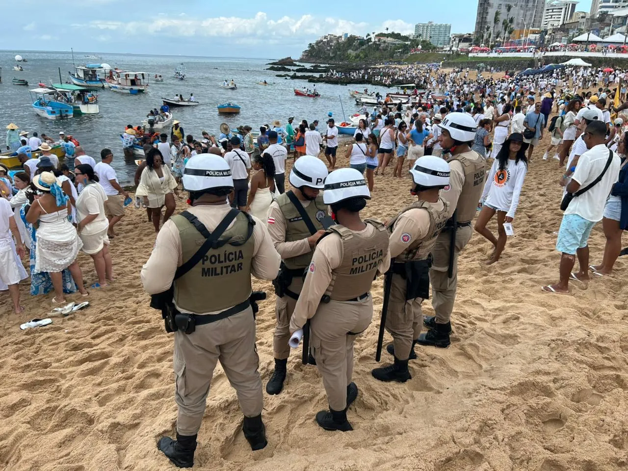 Festa de Iemanjá: 1.200 agentes reforçam segurança no Rio Vermelho