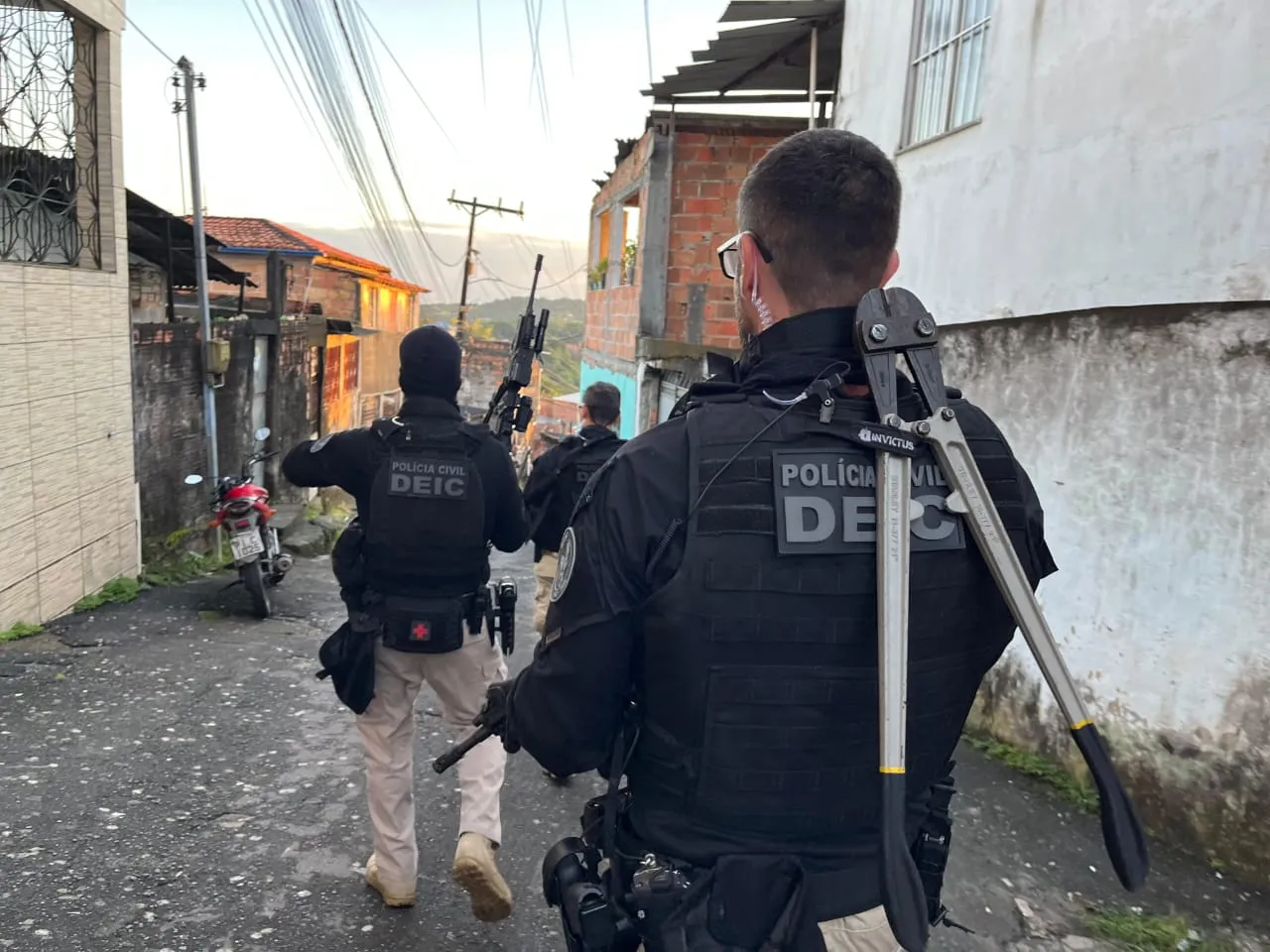 Operação contra crimes patrimoniais. Foto: Marcela Correia e Felipe Conceição/ Ascom PCBA