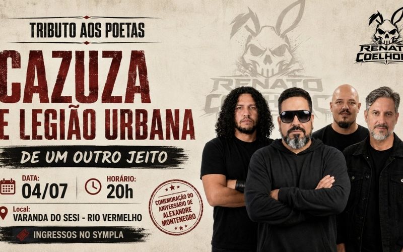 O espet&aacute;culo homenageia Cazuza e Legi&atilde;o Urbana com novos arranjos de grandes cl&aacute;ssicos do rock nacional/Foto: Divulga&ccedil;&atilde;o&nbsp;