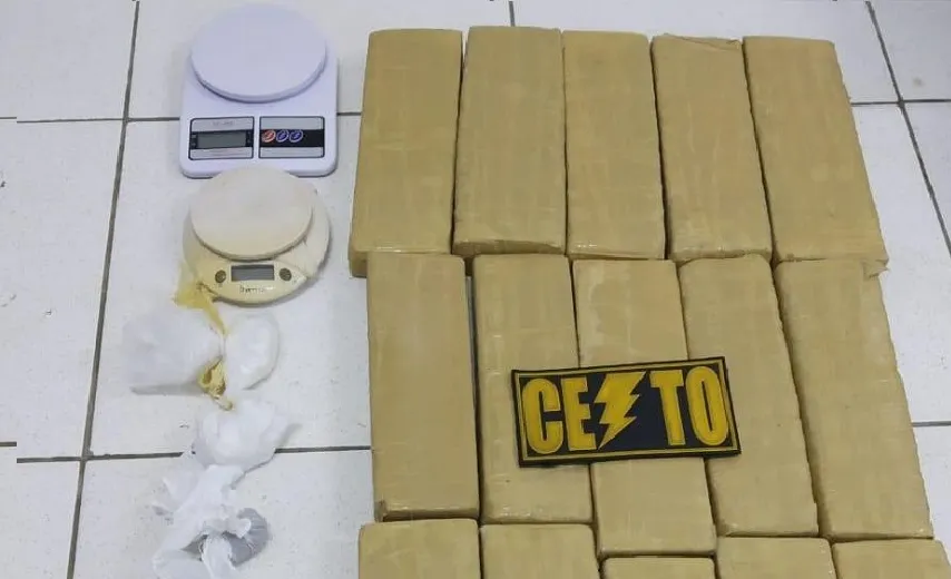 16ª BPM apreende 17 tabletes de maconha em residência na cidade de Araci