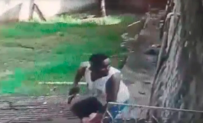 Homens invadem abrigo para deficientes, agridem cachorro e levam pertences; assista