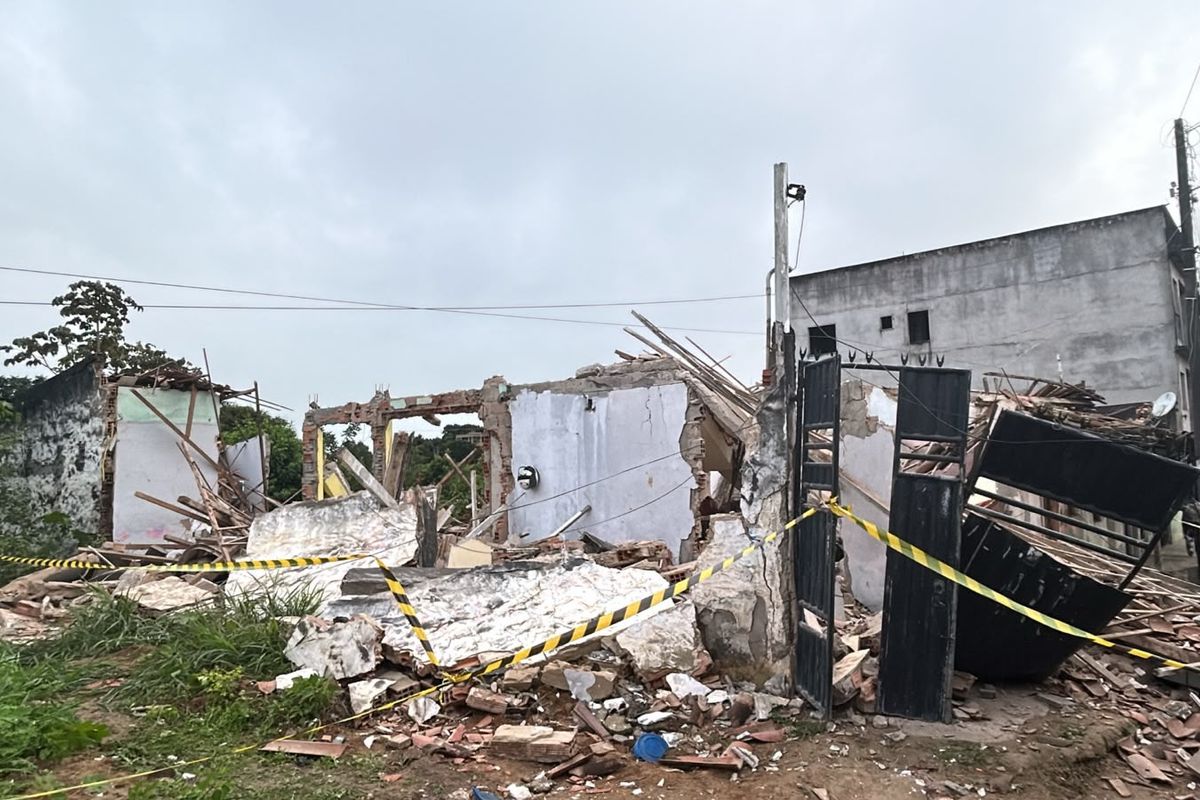 Explos&atilde;o de botij&atilde;o de g&aacute;s deixa v&iacute;timas em Santo Ant&ocirc;nio de Jesus. Foto: Divulga&ccedil;&atilde;o | CBMB