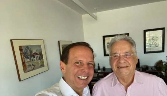 Depois de mal-estar provocado por encontro com Lula, FHC declara voto em Doria para a presidência