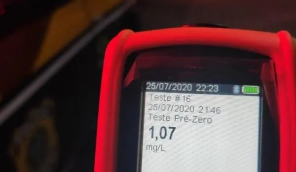 Motorista embriagado é preso após quase bater em viatura na BR-116