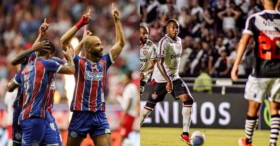 No Brasileirão, Bahia vence e persegue liderança; derrotado, Vitória permanece na zona