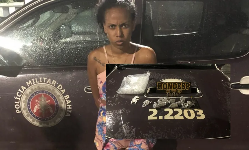 ‘DEU RUIM’: Durante operação, polícia prende traficante no bairro do Iapi
