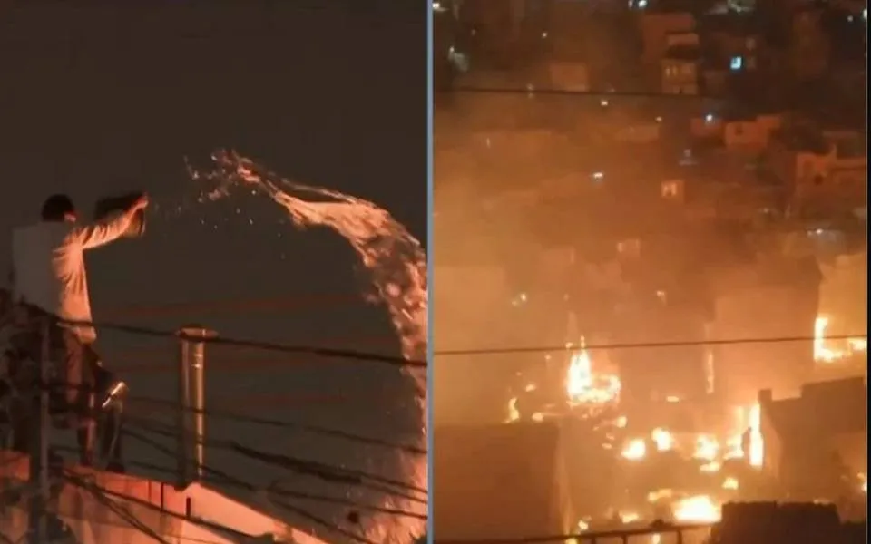 Incêndio de grandes proporções destrói centenas de casas na zona sul de São Paulo