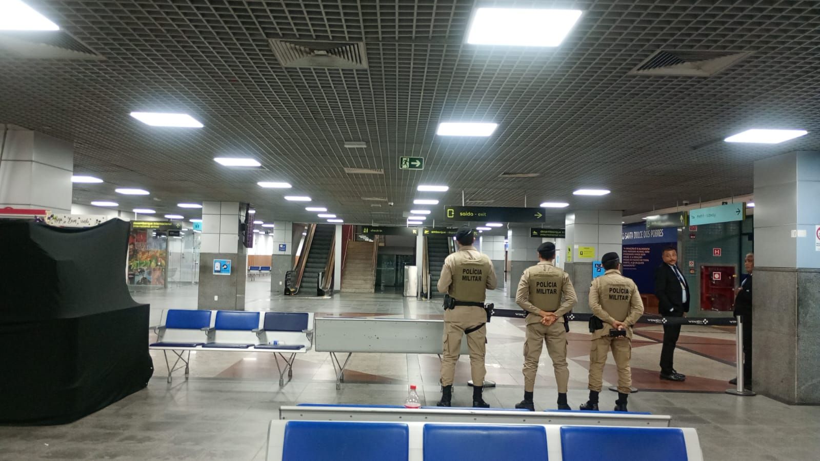 Suposta bomba do aeroporto de Salvador era só um chaveiro segundo BOPE.| Foto: Divulgação SSP