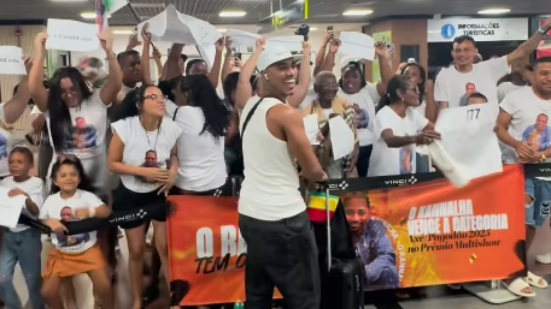 O Kanalha no Aeroporto de Salvador. Foto: Redes sociais