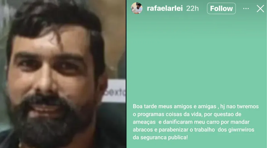 Apresentador relata ameaças nas redes sociais antes de ser encontrado morto em Ilhéus
