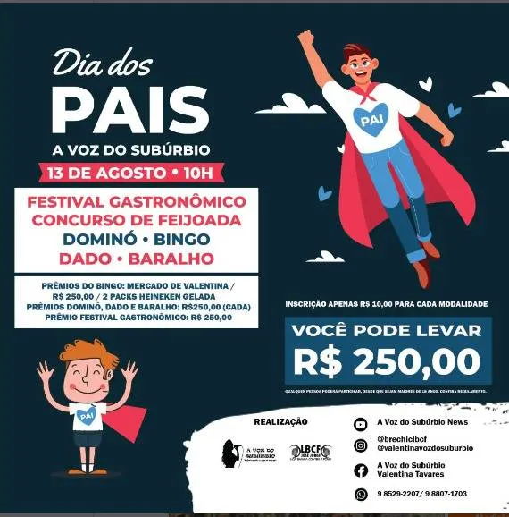 A Voz do Subúrbio organiza super evento para comemorar o dia dos pais