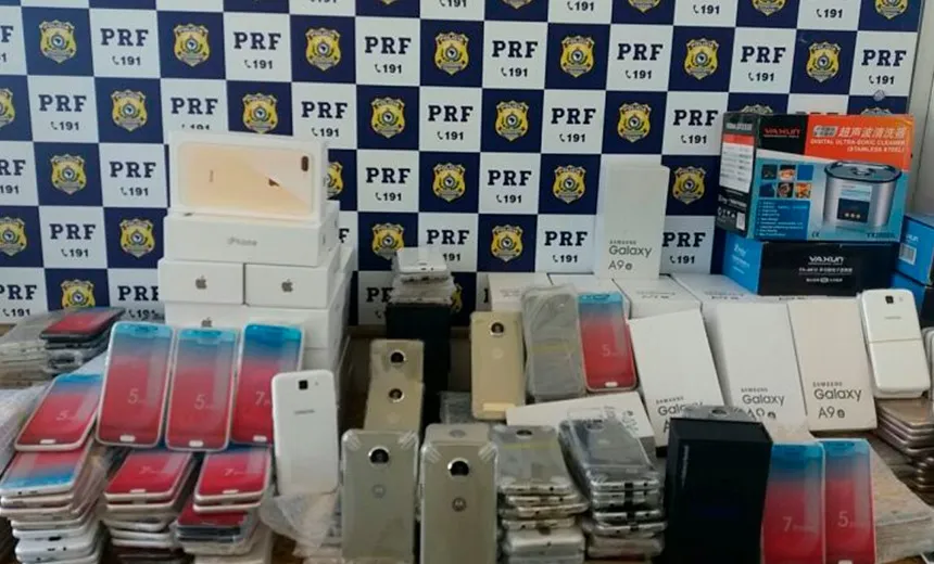 Mais de 700 aparelhos eletrônicos sem nota fiscal são apreendidos pela PRF em Conquista