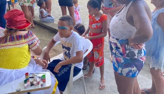 Base Comunitária de Segurança da Polícia Militar de Rio Sena atende mais de 150 famílias em evento comunitário 