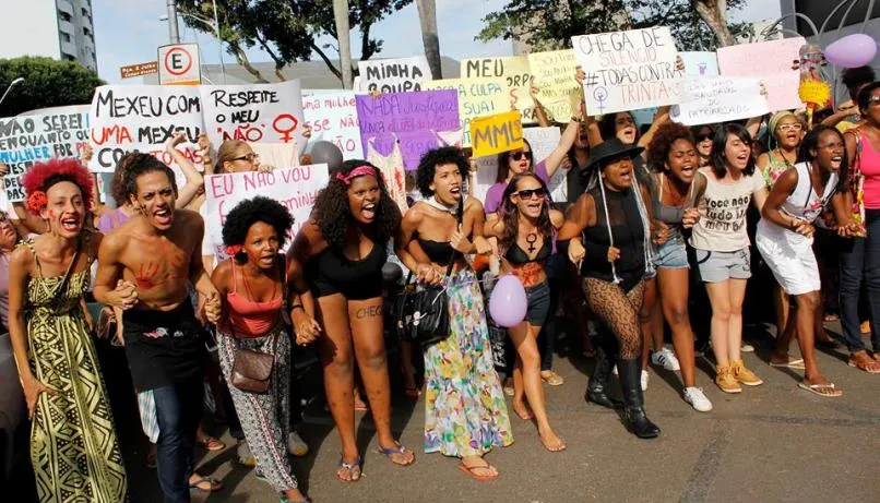 TODAS POR ELAS: Mulheres baianas fazem ato contra a cultura do estupro