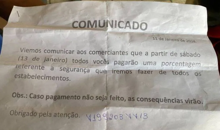 Suspeita de ameaçar e extorquir comerciantes na Vasco da Gama é presa