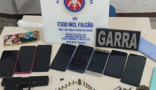 Homem que assaltou estabelecimento comercial é preso com armas e aparelhos eletrônicos em Vitória da Conquista 