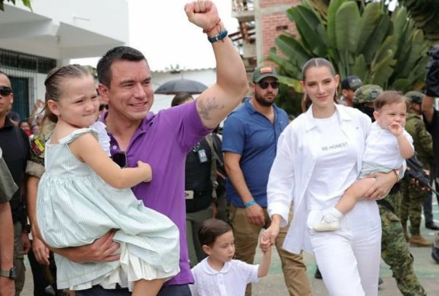  Daniel Noboa, atual presidente do Equador. Foto: Reprodução / Redes Sociais