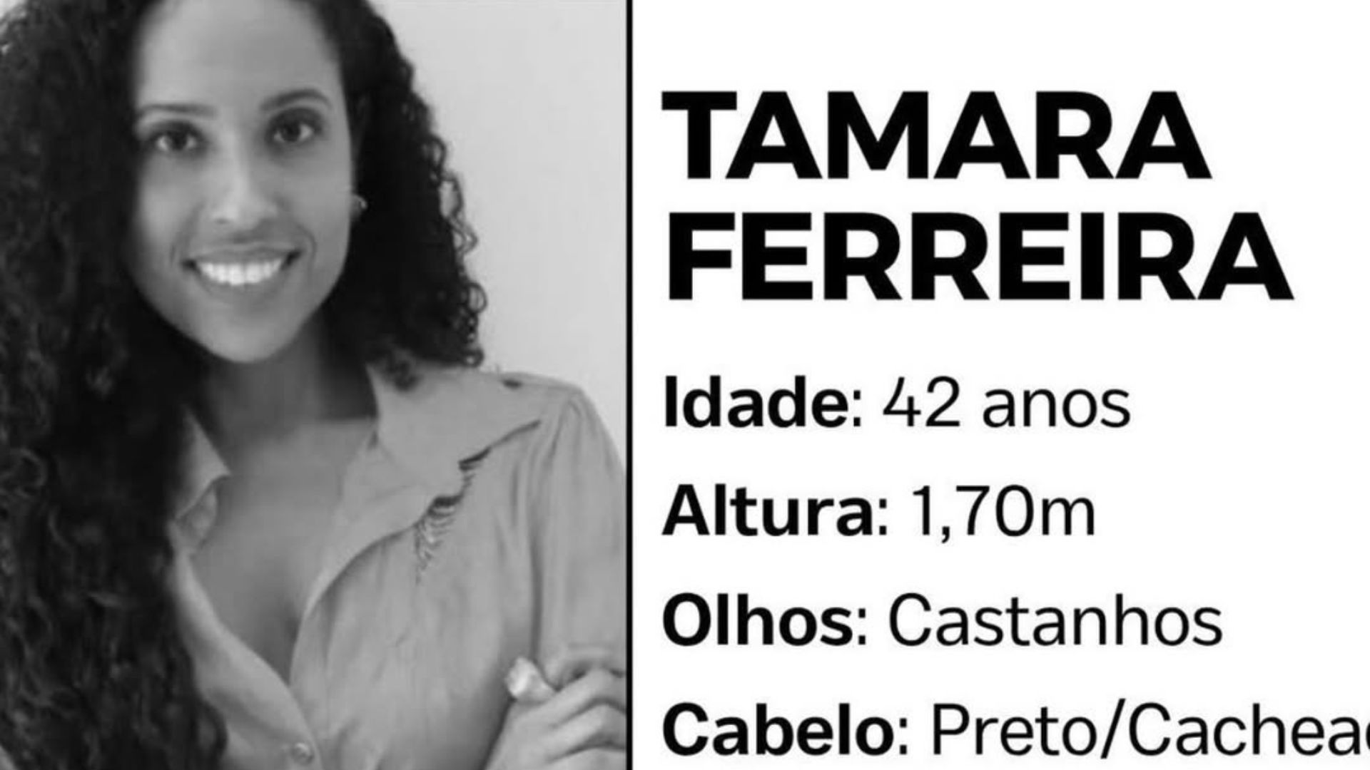 Nutricionista Tâmara Ferreira está desaparecida. Foto: Redes sociais