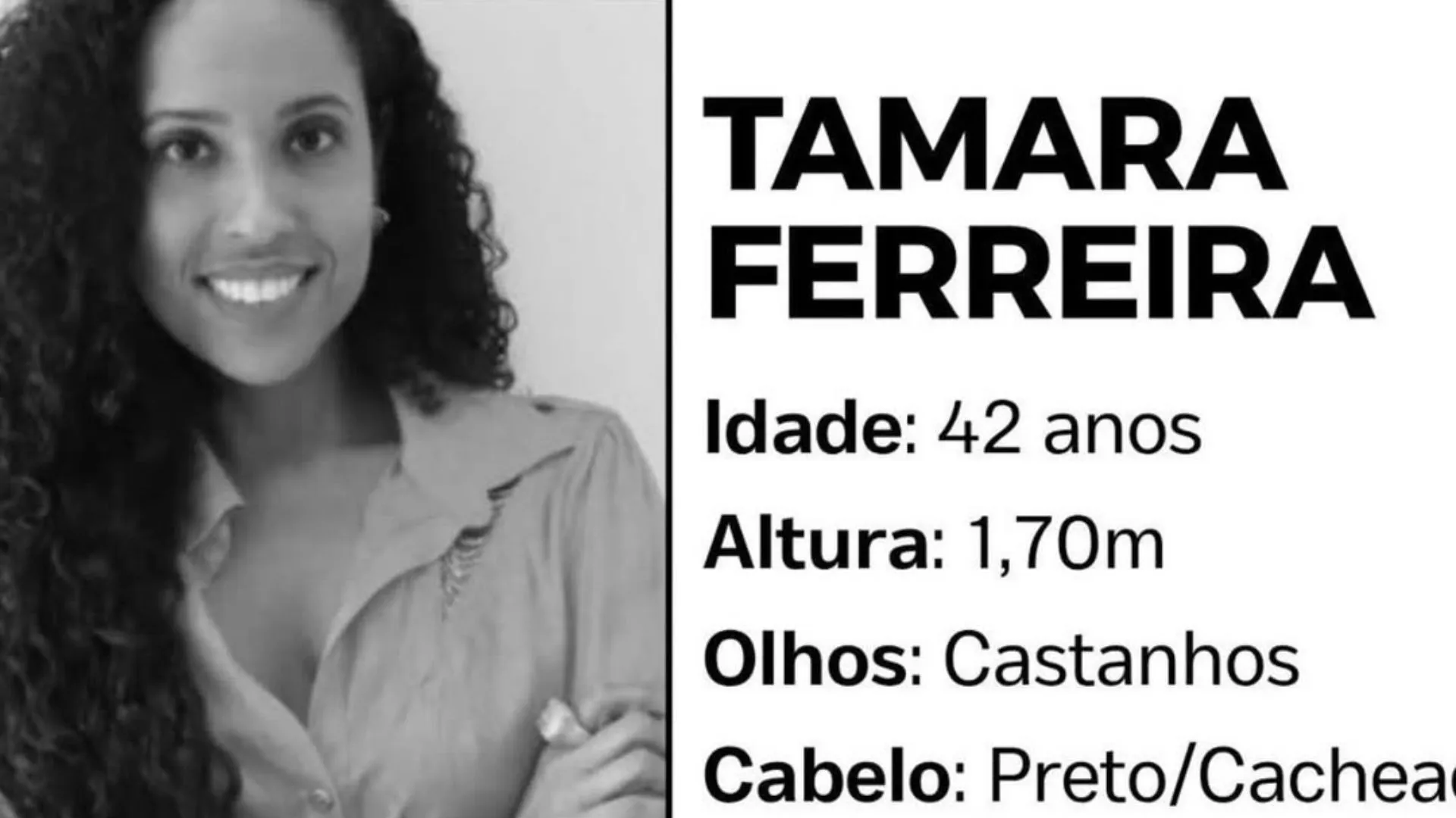 Nutricionista Tâmara Ferreira está desaparecida. Foto: Redes sociais