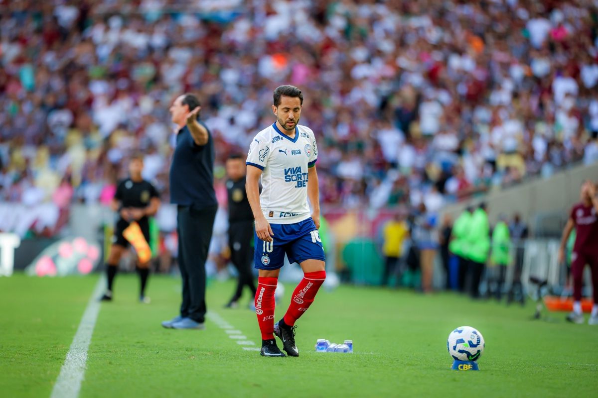 Com gols de Ganso e Thiago Silva, o Bahia perdeu para o Fluimense e vai disputar a pré-Libertadores em 2026. Foto: Letícia Martins/EC Bahia