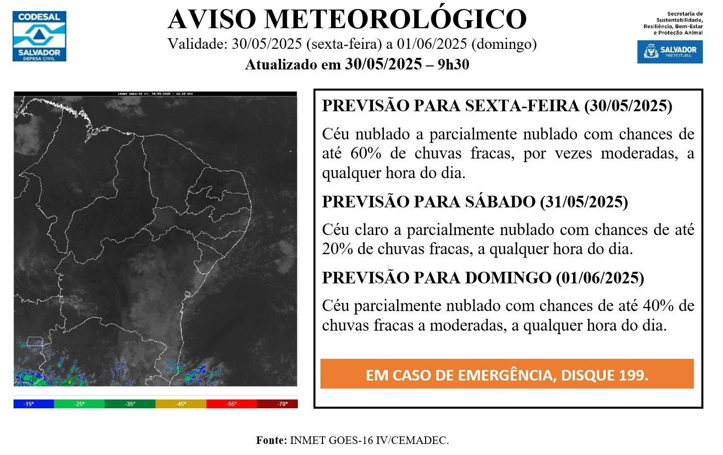 Foto: Divulgação / Defesa Civil